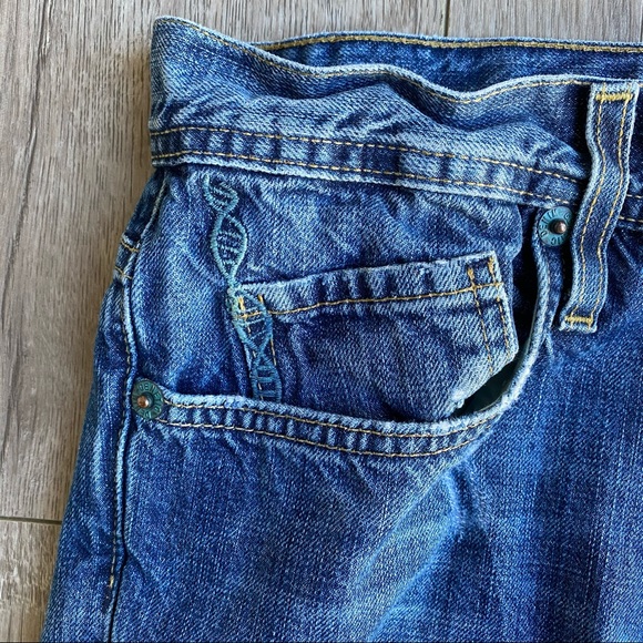 GENETIC MENS DENIM SZ 31x29 BUTTON FLY MED WASH - Picture 3 of 7